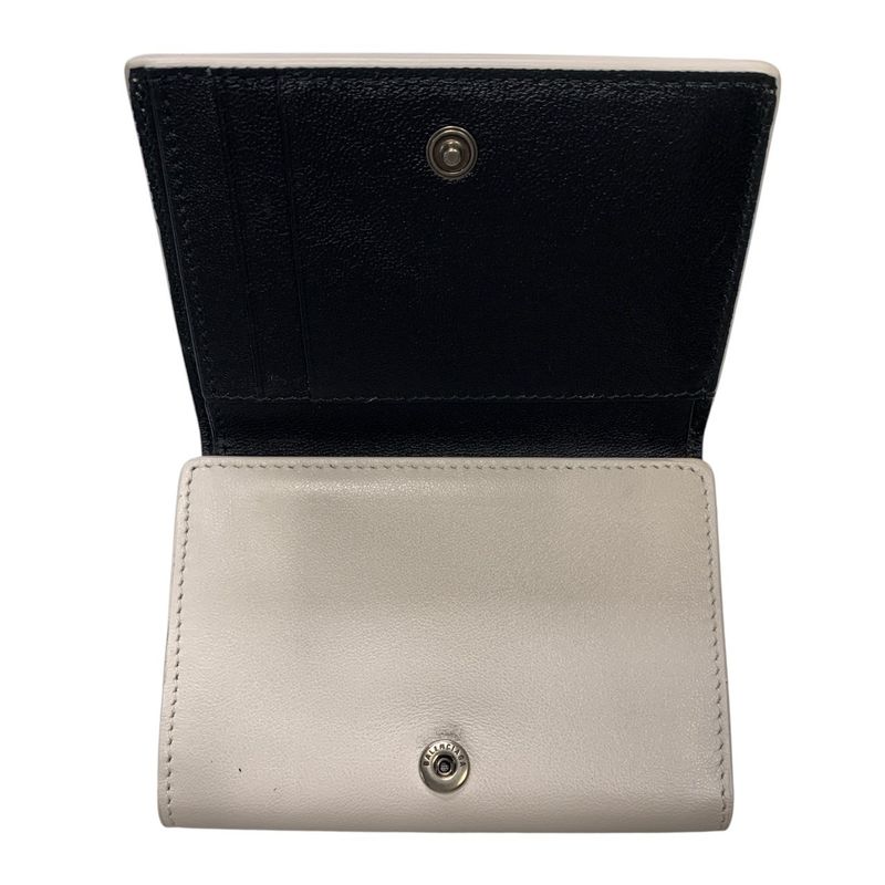 2973 Balenciaga Trifold Wallet 736730 Envelope Mini Wallet White with Box