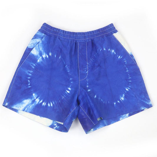 Louis Vuitton 23SS Amen Break LV Logo Hardware Tie Dye Pattern Leather Shorts