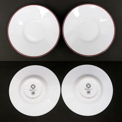 Hermes Rhythm Cup Saucer Set Of 2 White Cles Silver Pottery Accessories