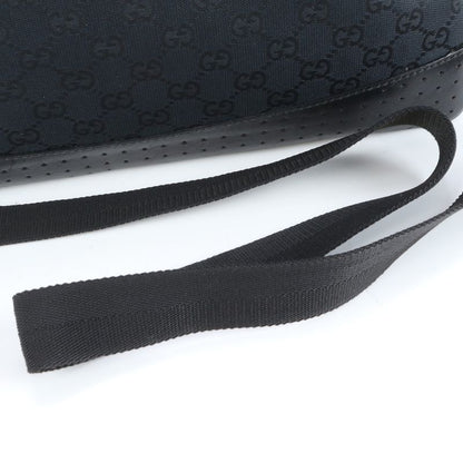 Gucci GG Canvas Perforated Leather Shoulder Bag Crossbody Messenger Business