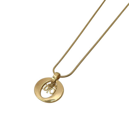 Christian DIOR Necklace Snake Chain Gold Plated Gold