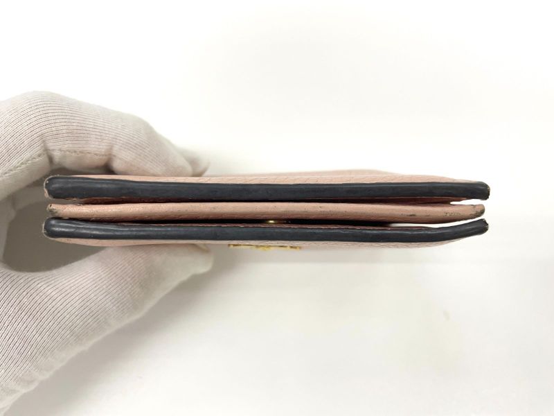 Gucci Animalier Bee Blind For Love Leather Compact Wallet 460185 Pink Made In