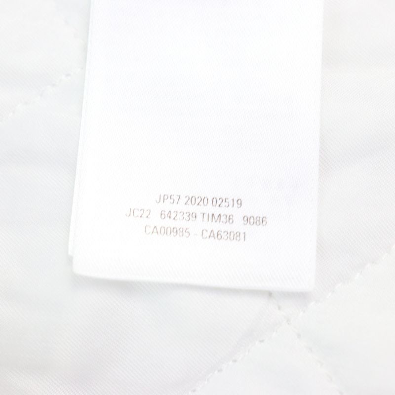 Balenciaga 21SS 642339 100% Cotton Oversized Padded Flannel Striped Long Sleeve