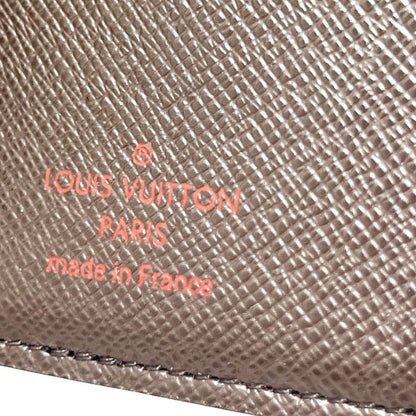 Louis Vuitton Card Case Organizer De Poche M60502 Damier Canvas Ebène Brown