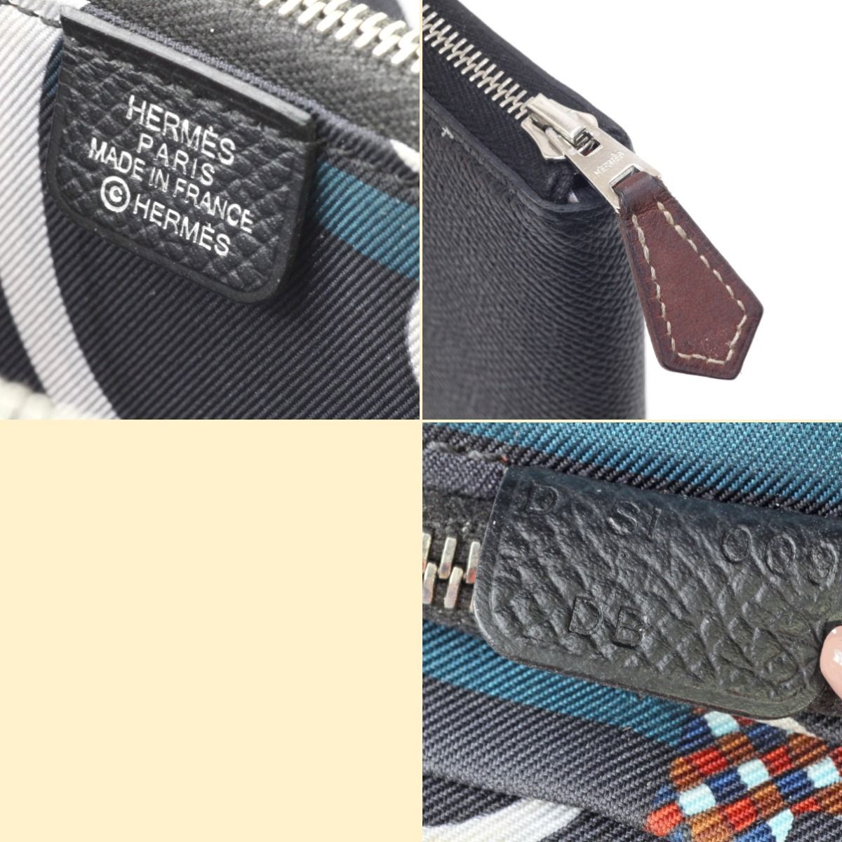 Hermes Long Wallet Azap Silk-in Long Epson Leather Black