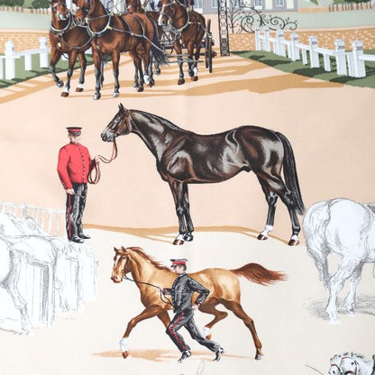 Hermes Carré 90 Carré 90 LES Haras Nationaux Scarf Hermes Navy