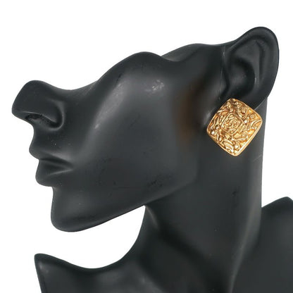 Chanel Coco Mark Vintage Gold Plated Ladies 19.7g Earrings