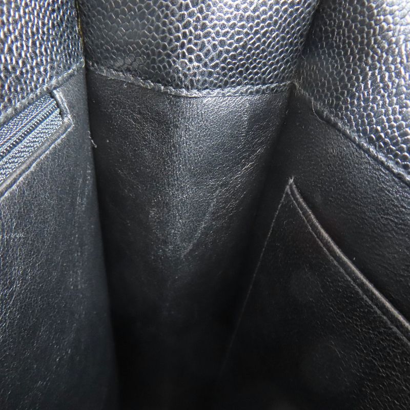 Chanel Coco Mark Gold Hardware Tote Bag Grained Calfskin Women