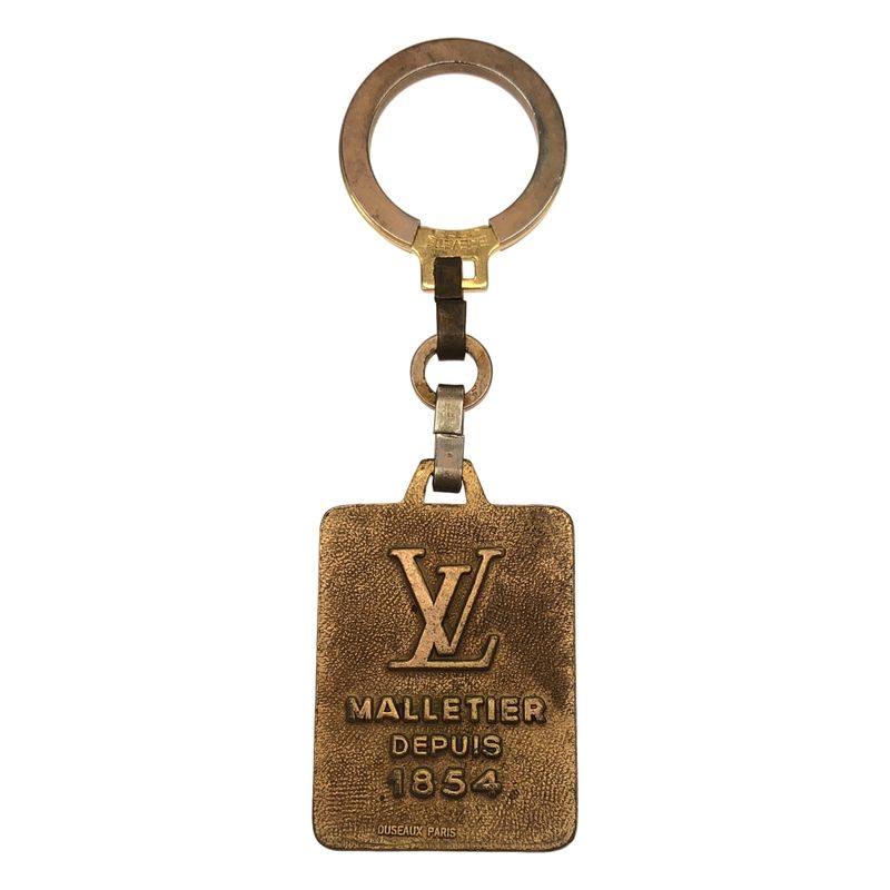Louis Vuitton Malletier Logo Vintage Bag Charm Gold