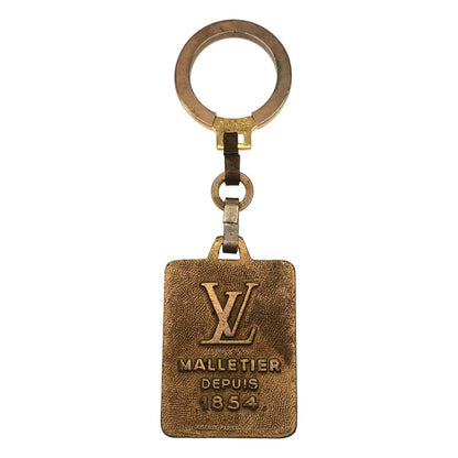 Louis Vuitton Malletier Logo Vintage Bag Charm Gold