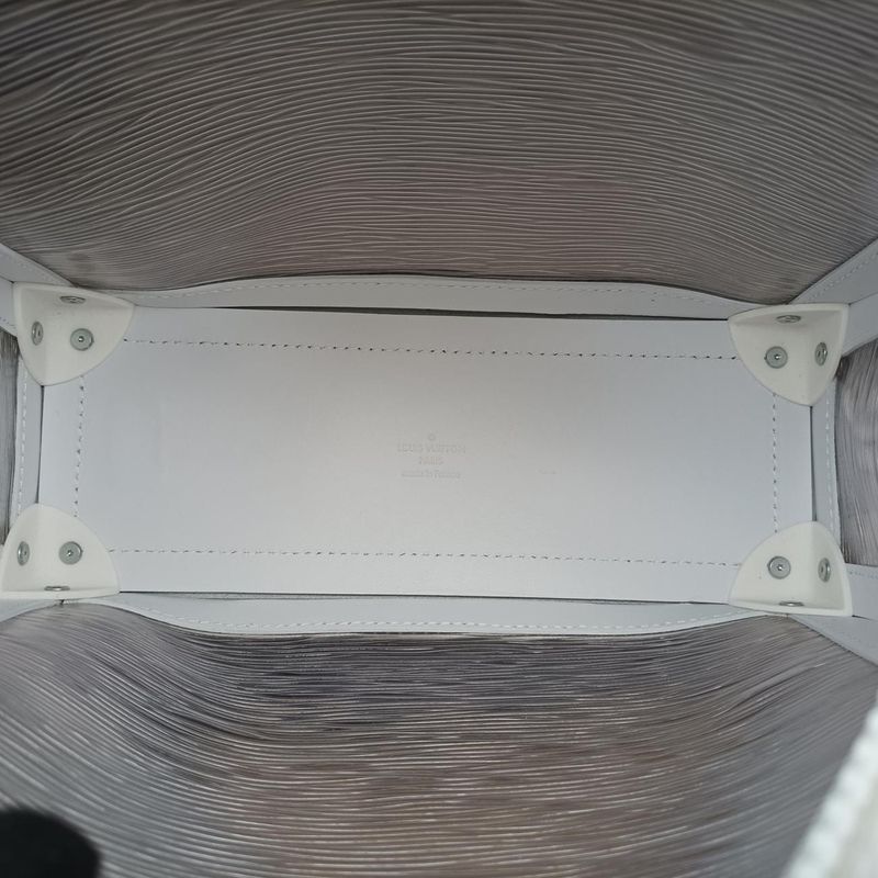 Louis Vuitton Soft Trunk Transparent X White Epi Plat Jouge M55602 Du3199