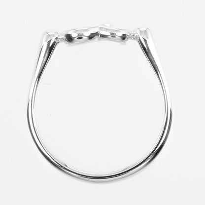 Tiffany & Co Open Heart Silver 925 Size 12 Ladies' 2.63g Ring
