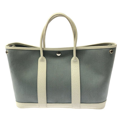Hermes Garden Party TPM Canvas Leather Tote Bag