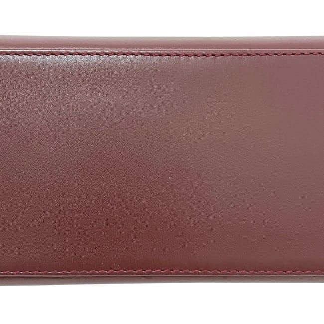 Cartier Handbag Bordeaux Must Excellent Condition Leather Preowned Cartier