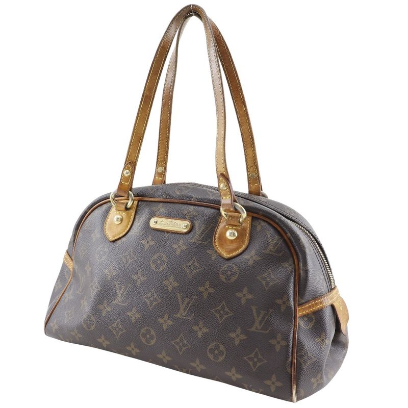 Louis Vuitton Montorgueil PM M95565 Monogram Canvas Brown Ca1008 Ladies