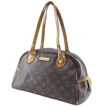 Louis Vuitton Montorgueil PM M95565 Monogram Canvas Brown Ca1008 Ladies