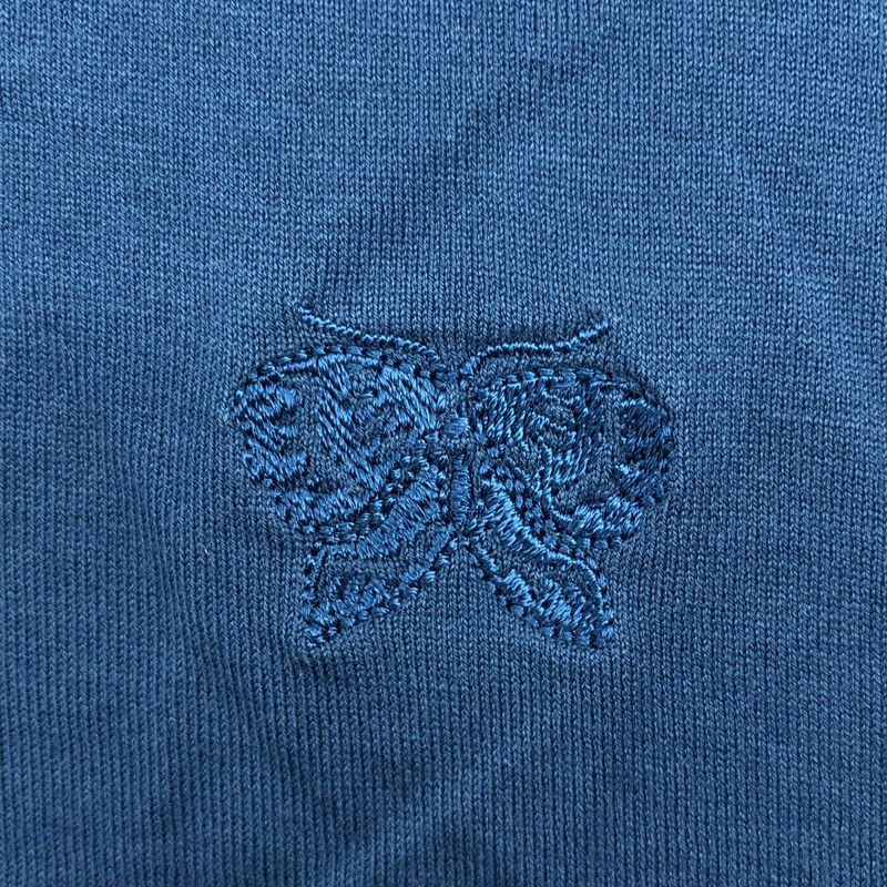 Bottega Veneta Cotton Bicolor Crew Neck T-shirt - 46 - Blue - Mens