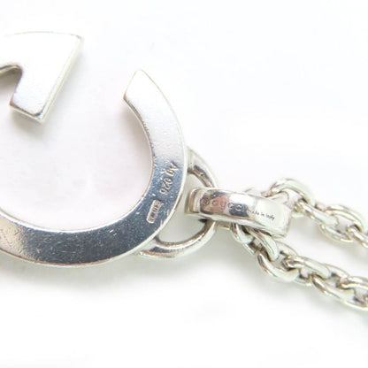 Gucci 233936 G Logo Pendant Necklace Accessory Ag925 Silver Made