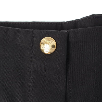 Celine Edith Liman Edith Liman Cotton Snap Button Gold Button High Waist Skirt