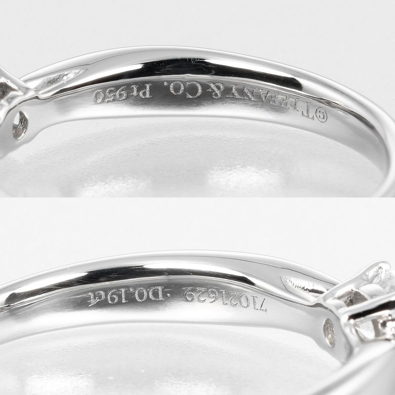 Tiffany & Co Harmony Solitaire 0.19ct Vs2/h/3ex Pt950platinum × Diamond #6.5