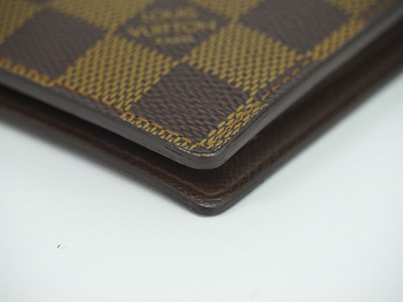 Authentic Louis Vuitton LV Portobier Carte Cles Di Monet Damier Ebène Fold