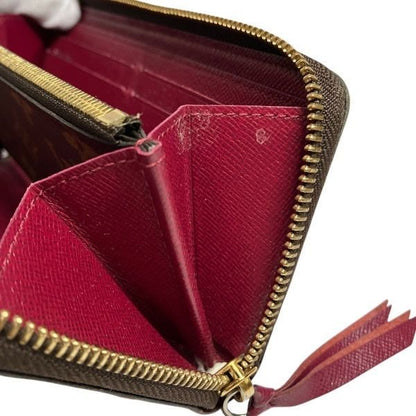 Louis Vuitton Monogram Portefeuille Cles Mance M60742 Round Zip Long Wallet