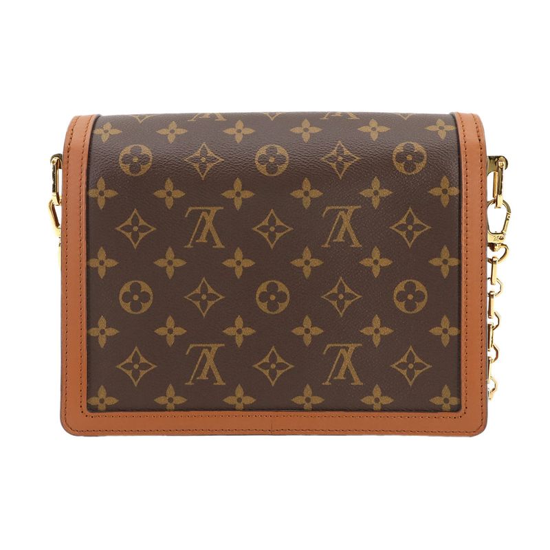 Louis Vuitton Monogram Reverse Dauphine MM Shoulder Bag Brown M45958 Dauphine