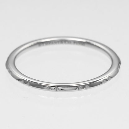 Tiffany & Co True Band 1.5mm (0.06in) Model Pt950platinum 19.5 Men's 3.28g Ring