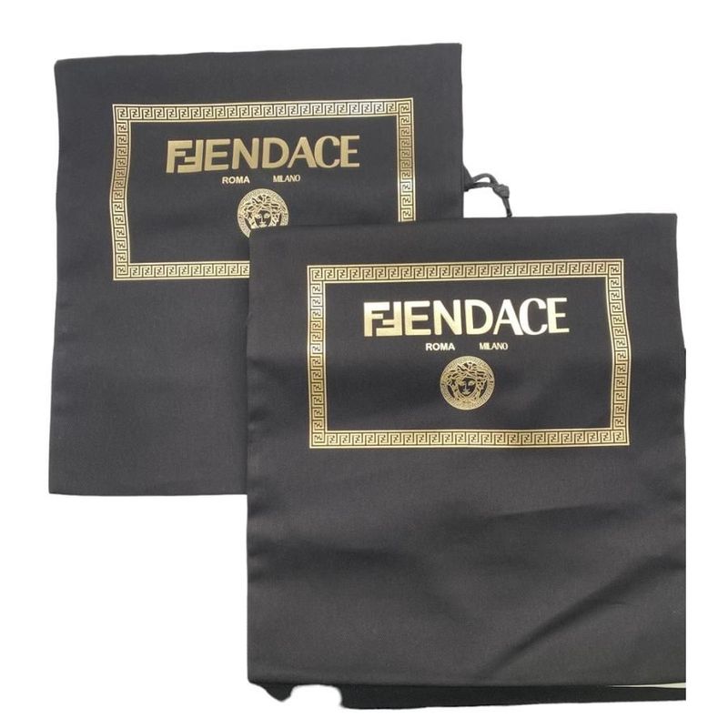 Fendi X Versace Fendace White Satin Print Low Top White 35 (22cm (8.66in))