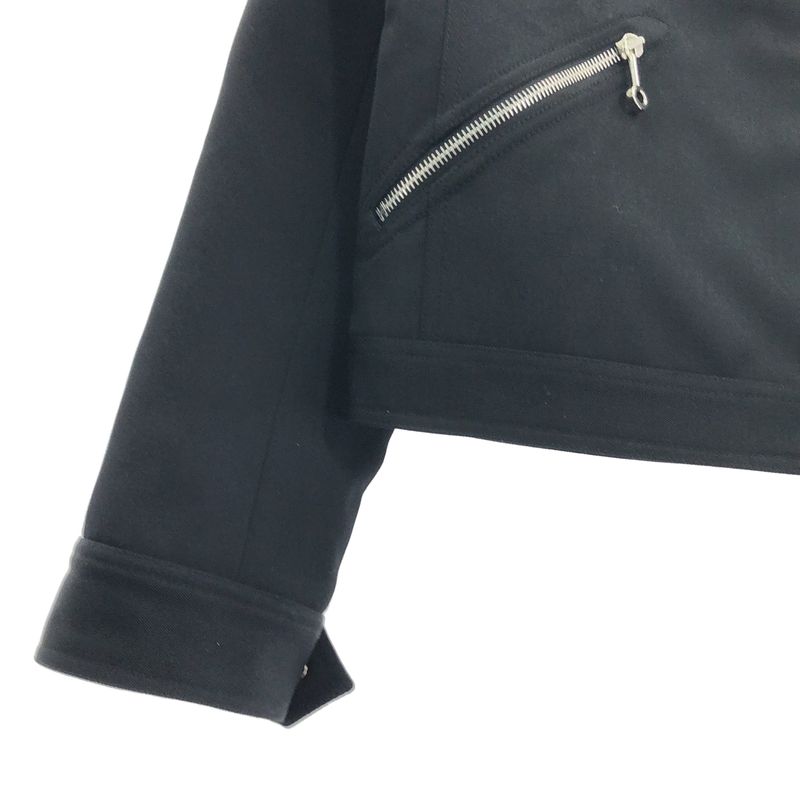 Hermes - Wool Gabardine Croazip Serie Button Jacket - 36 - Black - Women