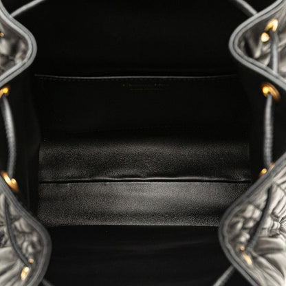Dior Macrocanage Caro Caro Medium Backpack Rucksack Black Leather Women's Dior