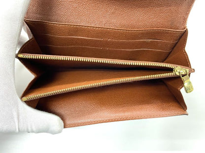 Louis Vuitton Monogram Pochette Portmonnaie Cles Di Long Wallet M61726 Brown