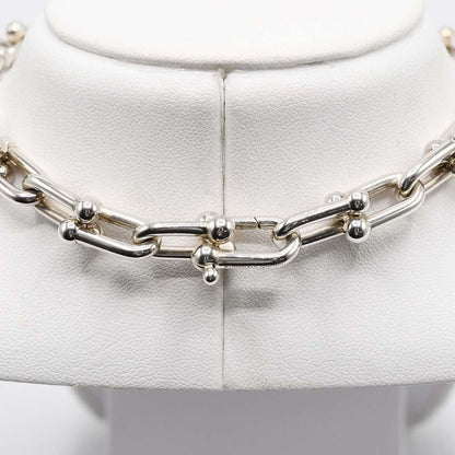 Tiffany & Co Tiffany & Co Hardware Link Necklace 925 Choker 79.5g Box With Case