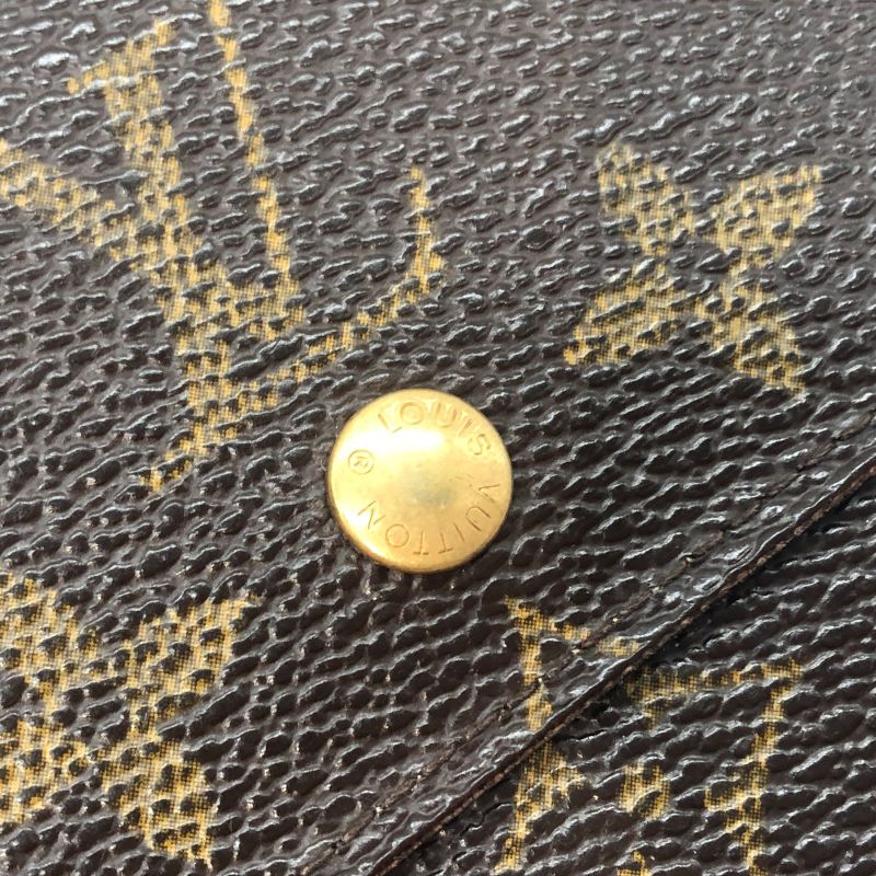 Louis Vuitton Monogram Portefeuille Elise M61654 Trifold Wallet Preowned 005377