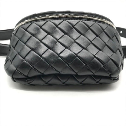 Bottega Veneta Belt Bag Waist Pouch Bag With Key Ring Black