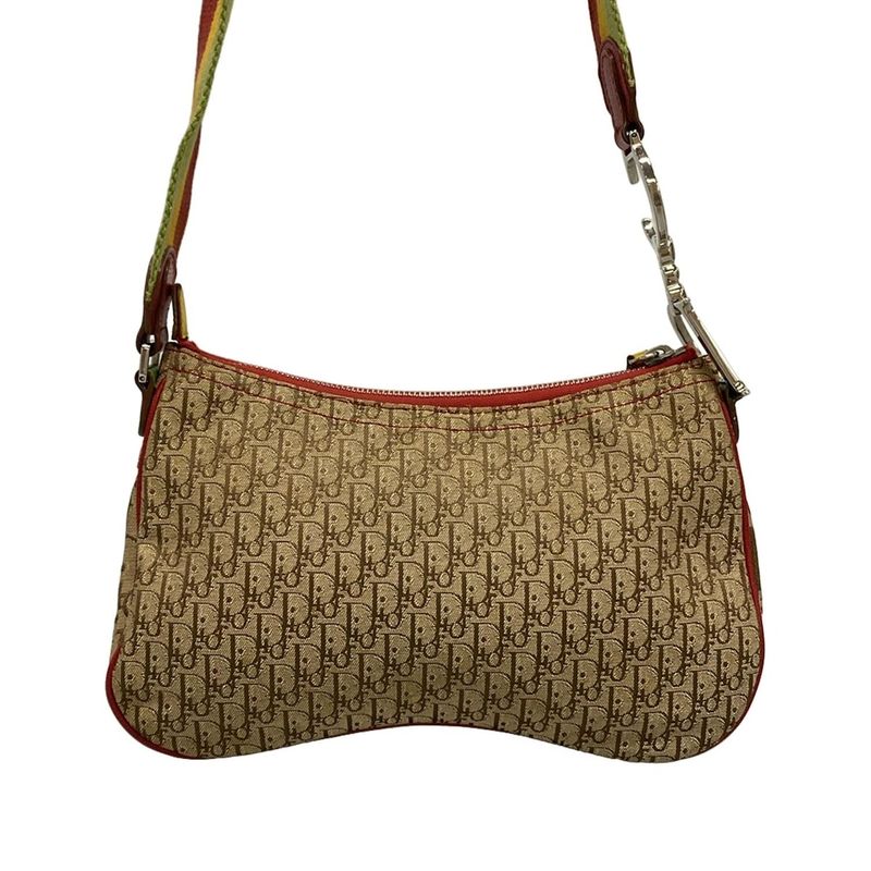 Dior/christian Dior Shoulder Bag Rasta Beige X Yellow X Multi Leather