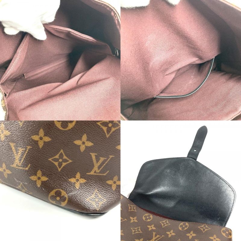 Louis Vuitton Backpack Sac Parc M40637 Monogram Macassar Canvas Brown