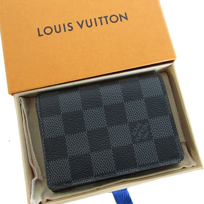 Louis Vuitton Business Card Holder Card Case Damier Graphite