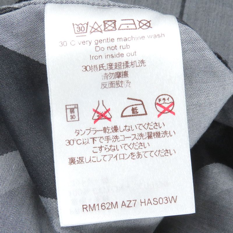 Louis Vuitton 100% Cotton Karakoram Long Sleeve Long Sleeve Shirt Grey XS Made