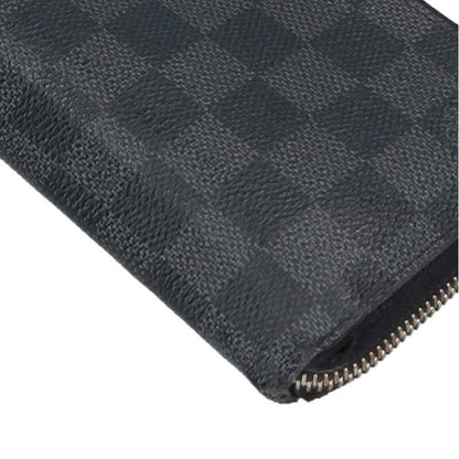Louis Vuitton N63095 Zippy Wallet Vertical Damier Graphite Long Wallet For Men