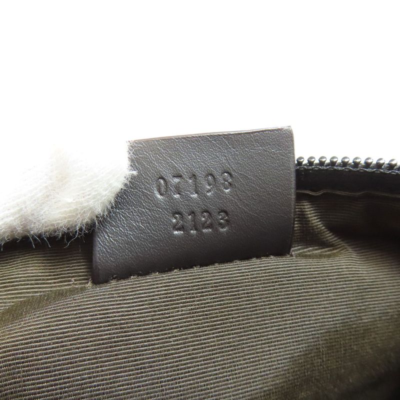Gucci 07198 GG Pattern Accessory Pouch Handbag Canvas Women