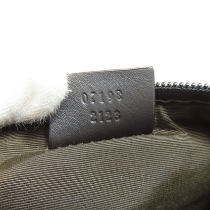Gucci 07198 GG Pattern Accessory Pouch Handbag Canvas Women
