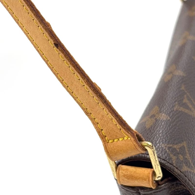 Louis Vuitton Musette Salsa Short Strap Monogram Leather × PVC Brown Shoulder