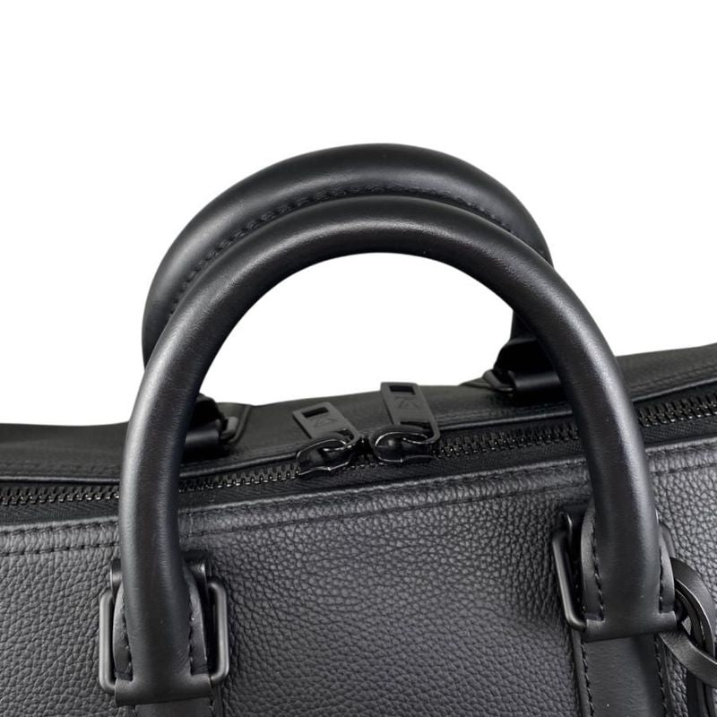 Louis Vuitton Boston Bag Keepall Bandoliere 40 M57088 LV Aerogram Noir Black