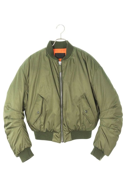 Prada Sgc350 Re-nylon Cropped MA-1 Bomber Jacket Blouson Men's S
