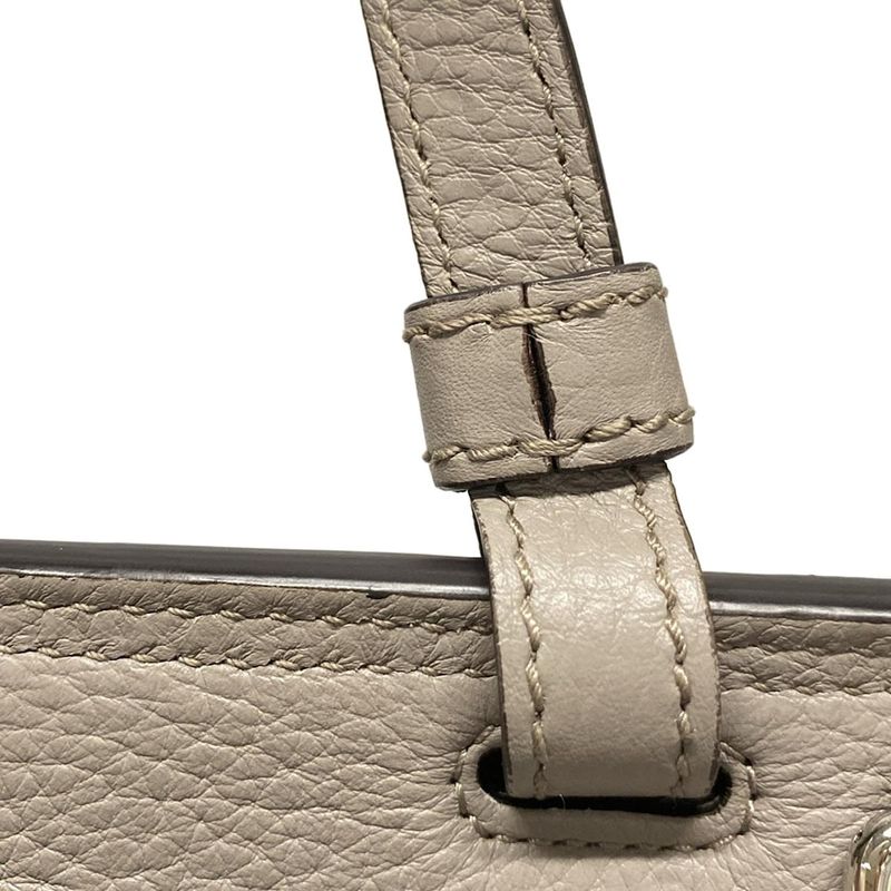 Gucci Handbag Bamboo Daily 370831 Grey Leather