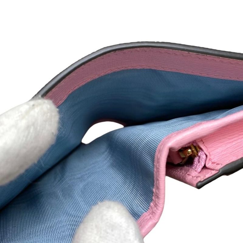 Gucci Bifold Wallet Bananya Collaboration 701009 Leather Pink Blue Yellow Gucci