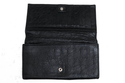 Balenciaga Wallet Men Leather Genuine Black 419806 1000 D 555583 with Coin