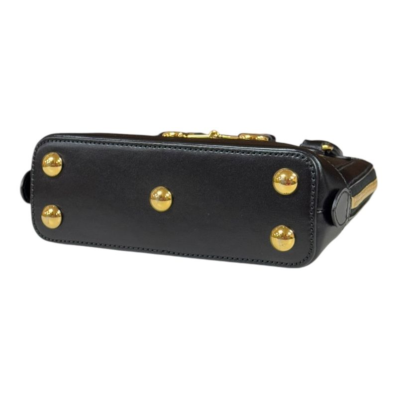 Gucci Horsebit 1955 Shoulder Bag Leather 640716 Black Ladies Gucci