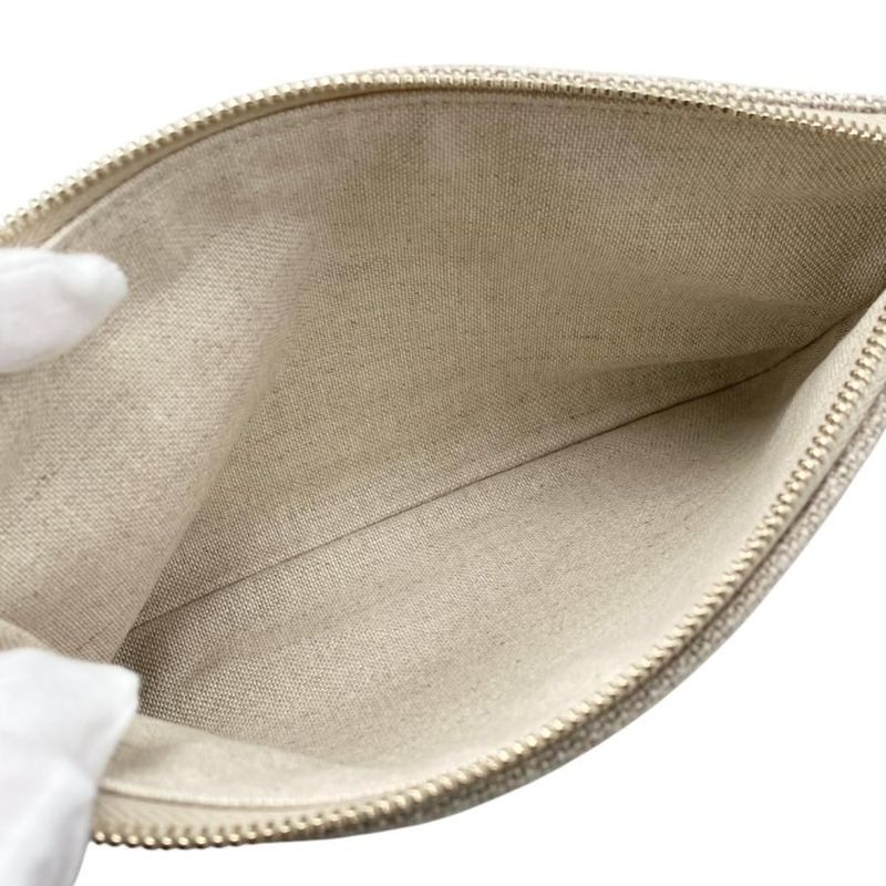 Chanel Tote Bag Deauville MM A67001 Canvas Chain Logo Beige Black Gold Hardware